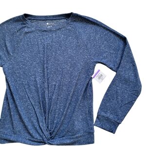 NWOT Zella Faux Knot Top Girl's L 10/12